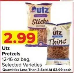 Shop 'n Save Utz Pretzels offer