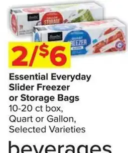 Shop 'n Save Essential Everyday Slider Freezer or Storage Bags offer