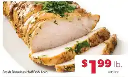 Family Fare Fresh Boneless Half Pork Loin offer