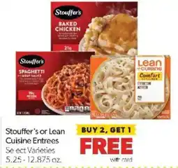 Family Fare Stouffer's or Lean Cuisine Entrees offer