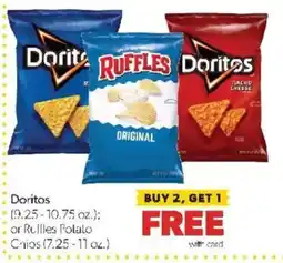 Family Fare Doritos or Ruffles Potato Chips offer