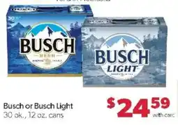 Family Fare Busch or Busch Light offer