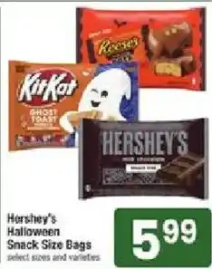 Star Market Hershey's Halloween Snack Size Bags offer