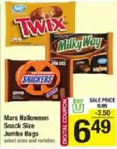 Star Market Mars Halloween Snack Size Jumbo Bags offer