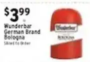 Met Foodmarkets Wunderbar German Brand Bologna offer