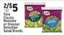 Met Foodmarkets Dole Classic Romaine or Greener Selection Salad Blends offer