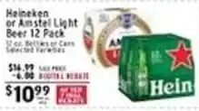 Met Foodmarkets Heineken or Amstel Light Beer offer