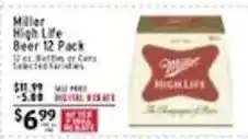 Met Foodmarkets Miller High Life Beer offer