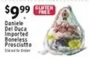 Met Foodmarkets Daniele Del Duca Imported Boneless Prosciutto offer