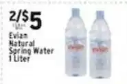 Met Foodmarkets Evian Natural Spring Water offer