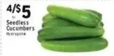 Met Foodmarkets Seedless Cucumbers offer