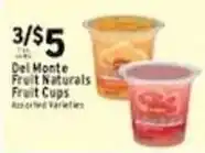 Met Foodmarkets Del Monte fruit naturals fruit cups offer