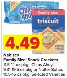 Shop 'n Save Nabisco Family Size! Snack Crackers offer