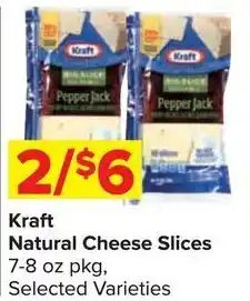Shop 'n Save Kraft natural cheese slices offer