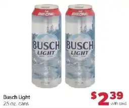Family Fare Busch Light offer