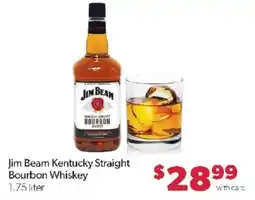 Family Fare Jim Beam Kentucky Straight Bourbon Whiskey offer