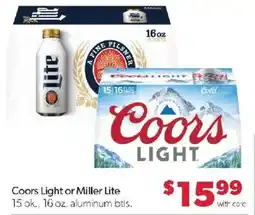 Family Fare Coors Light or Miller Lite offer