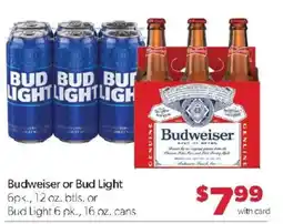 Family Fare Budweiser or Bud Light offer