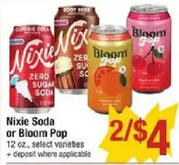Shaw's Nixie Soda or Bloom Pop offer
