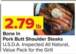 Shop 'n Save Bone In Pork Butt Shoulder Steaks offer