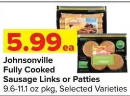 Shop 'n Save Johnsonville fully cooked sausage links or patties offer