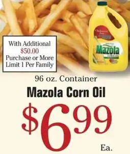 Morton Williams Mazola Corn Oil offer