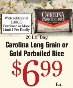 Morton Williams Carolina long grain or gold parboiled rice offer