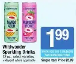 Shaw's Wildwonder Sparkling Drinks offer