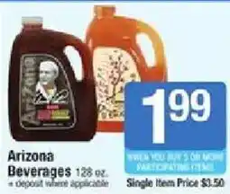 Shaw's Arizona Beverages offer