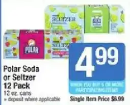Shaw's Polar Soda or Seltzer offer