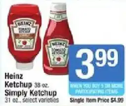 Shaw's Heinz Ketchup offer