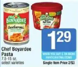 Shaw's Chef Boyardee Pasta offer