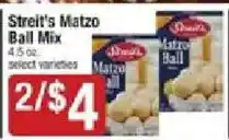 Shaw's Streit's Matzo Ball Mix offer