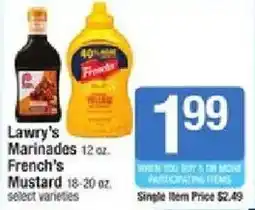 Shaw's Lawry's Marinades French's Mustard offer