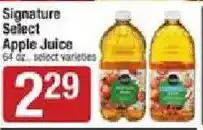 Shaw's Signature Select Apple Juice offer