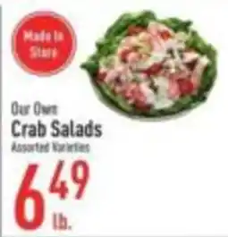 Strack & Van Til Our Own Crab Salads offer