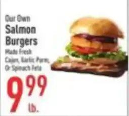 Strack & Van Til Our Own Salmon Burgers offer