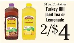Morton Williams Turkey Hill Iced Tea or Lemonade offer