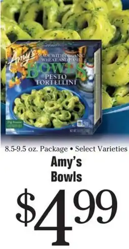 Morton Williams Amy's Bowls offer