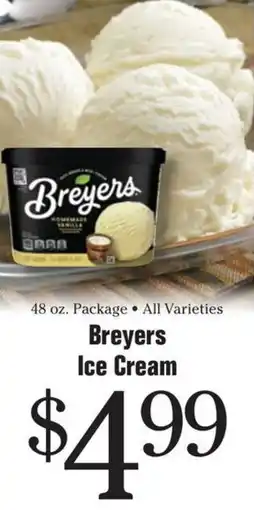 Morton Williams Breyers Ice Cream offer
