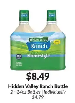 Woodman's Hidden Valley Ranch Bottle offer