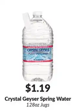 Woodman's Crystal Geyser Spring Water offer