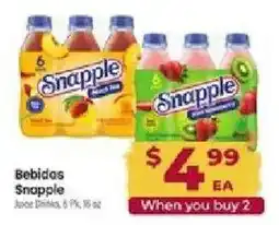 Cardenas Snapple Juice Drinks offer