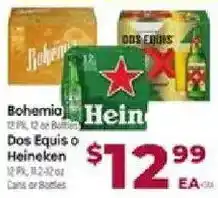 Cardenas Bohemio Dos Equis o Heineken offer