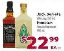 Cardenas Jack Daniel's Whiskey, Hornitos Tequila Reposado offer