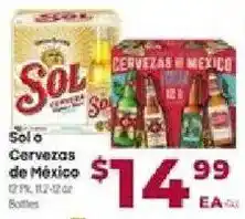 Cardenas Sol Cervezas de Mexico offer