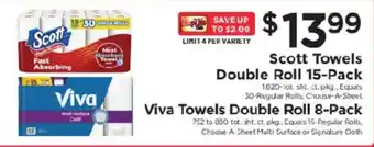 Scott Towels Double Roll 15-Pack
