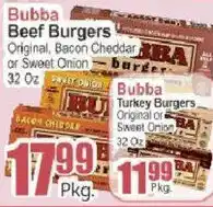 Food Universe Bubba Beef Burgers offer