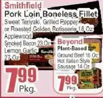 Food Universe Smithfield pork loin boneless fillet offer