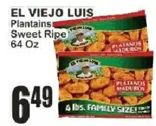 Food Universe El Viejo Luis plantains sweet ripe offer